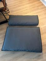 Zachte grijze palletkussens (zit- en rugkussen), Ophalen of Verzenden, Zo goed als nieuw, Grijs, Rechthoekig