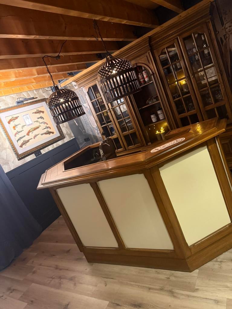 Gave hoebar massief biertap lekbak man cave bruin cafe kroeg, Ophalen of Verzenden, Zo goed als nieuw