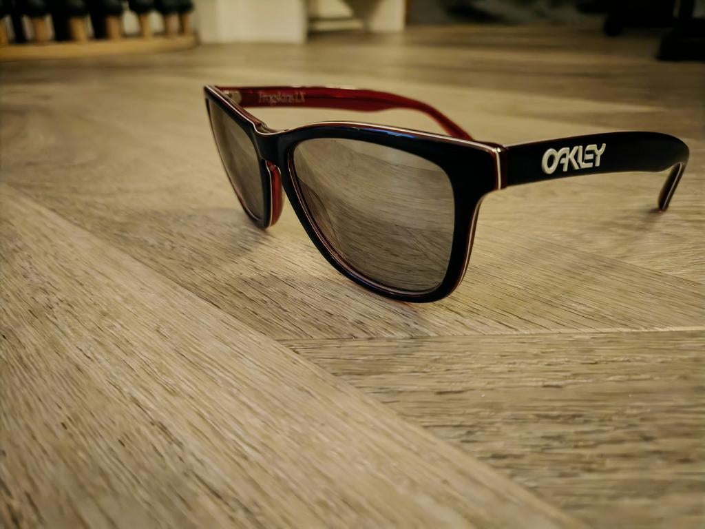 Oakley frogskins LX, Zonnebril, Blauw, Ophalen of Verzenden, Zo goed als nieuw