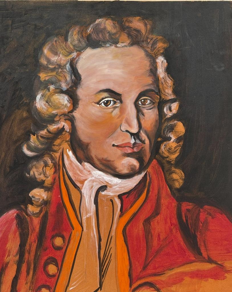 Schilderij J.S Bach, Antiek en Kunst, Ophalen