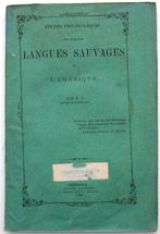 Langues Sauvages de l'Amérique 1866 Cuoq - Mohawk Algonquin, Ophalen of Verzenden