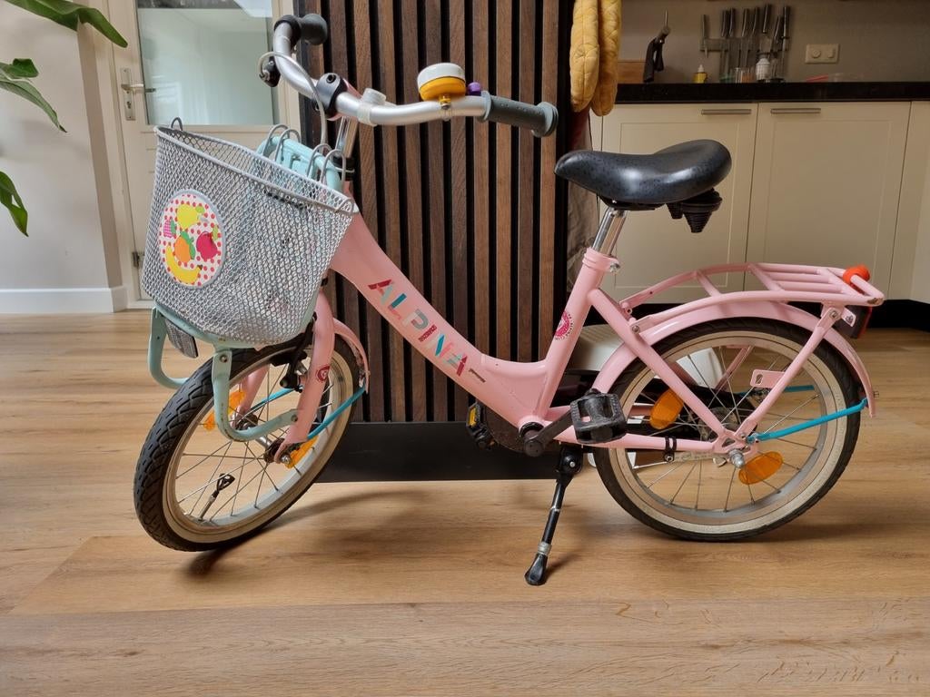 Roze Alpina Clubb 16 inch meisjesfiets, Ophalen, Gebruikt, Alpina, Handrem