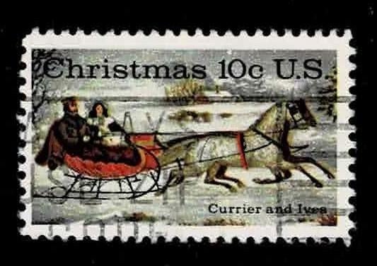 postzegel 1040 USA Kerstmis, Ophalen of Verzenden, Gestempeld, Noord-Amerika