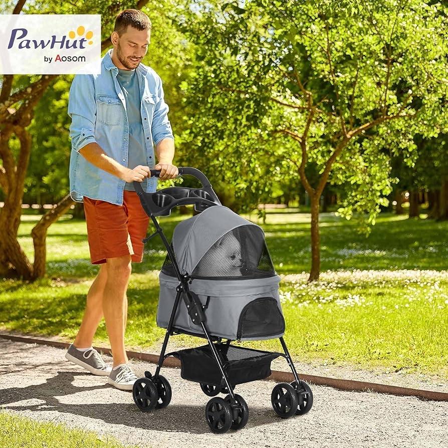 PawHut Opvouwbare Hondenbuggy Hondenbuggy voor hond, Dieren en Toebehoren, Ophalen, Nieuw