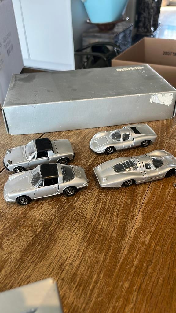 Marklin Porsche set schaal 1/43 nieuw in de doos, Hobby en Vrije tijd, Modelauto's | 1:43, Ophalen of Verzenden, Zo goed als nieuw