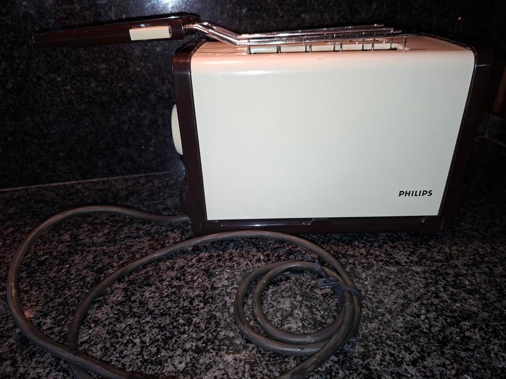Vintage Philips tosti-ijzer, zeer netjes, Witgoed en Apparatuur, Broodroosters, Ophalen of Verzenden
