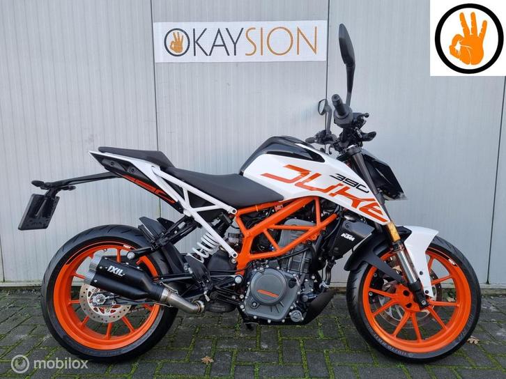 Zeer nette KTM 390 Duke ABS (bj 2018) IXIL Sportdemper!, Motoren, Motoren | KTM, Bedrijf, Toermotor, 12 t/m 35 kW, ABS, LED Verlichting