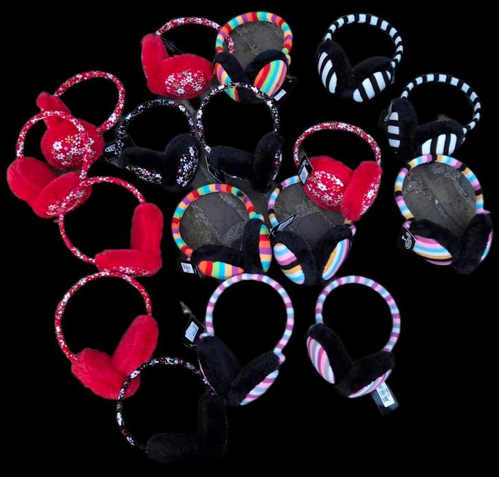 Partij oorwarmers meisjes tot 12 jaar - 16 paar, Kinderen en Baby's, Babykleding | Mutsen, Sjaals en Wanten, Nieuw, Muts, Meisje