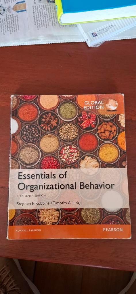 Essentials of Organizational Behavior - Global Edition, Zo goed als nieuw, Stephen P. Robbins, Timothy A. Judge, Gamma, HBO