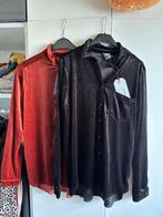 2 Nieuwe Zachte Damesblouses - Zwart & Roestbruin - Maat M, Kleding | Dames, Blouses en Tunieken, Ophalen of Verzenden, Nieuw