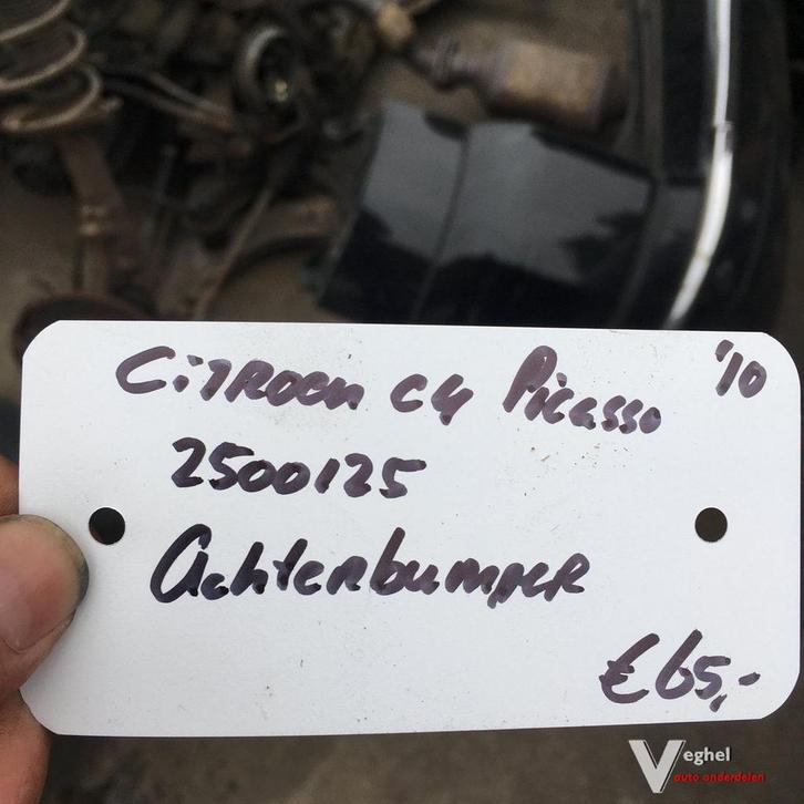 Citroen C4 Picasso 1.6 automaat 2010 2500125  Achterbumper m, Auto-onderdelen, Carrosserie en Plaatwerk, Bumper, Achter, Gebruikt