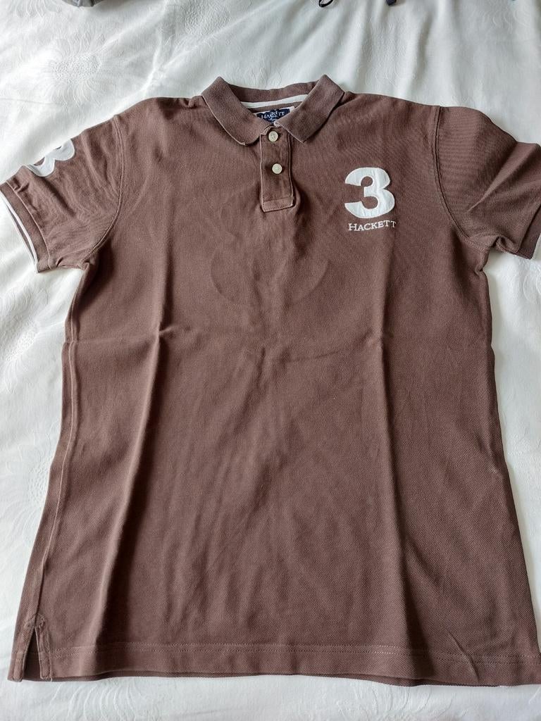 Hackers herenpolo, Kleding | Heren, Polo's, Ophalen of Verzenden, Zo goed als nieuw, Bruin