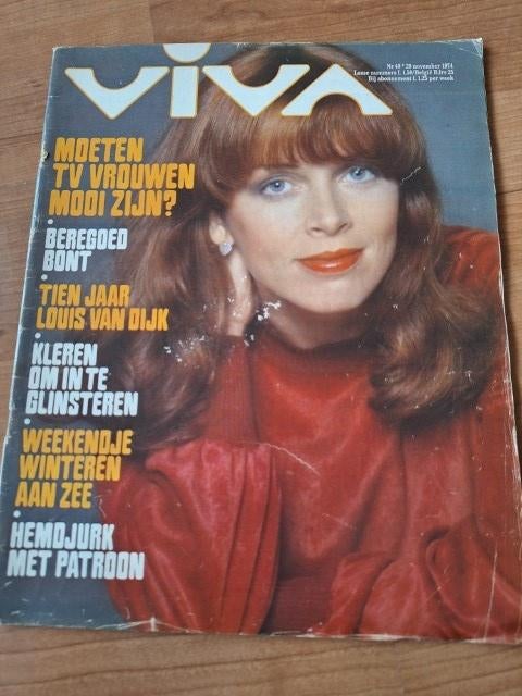 5 x Viva 1974 Sonja Barend Sweet Willem Nijholt Robert Kreis, Verzamelen, Verzenden, 1960 tot 1980, Nederland, Tijdschrift