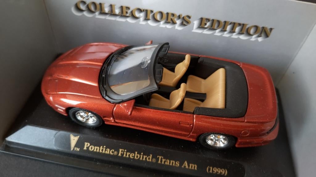 Pontiac Firebird Trans Am 1999 1:43 Yatming Pol, Hobby en Vrije tijd, Modelauto's | 1:43, Overige merken, Auto, Verzenden, .
