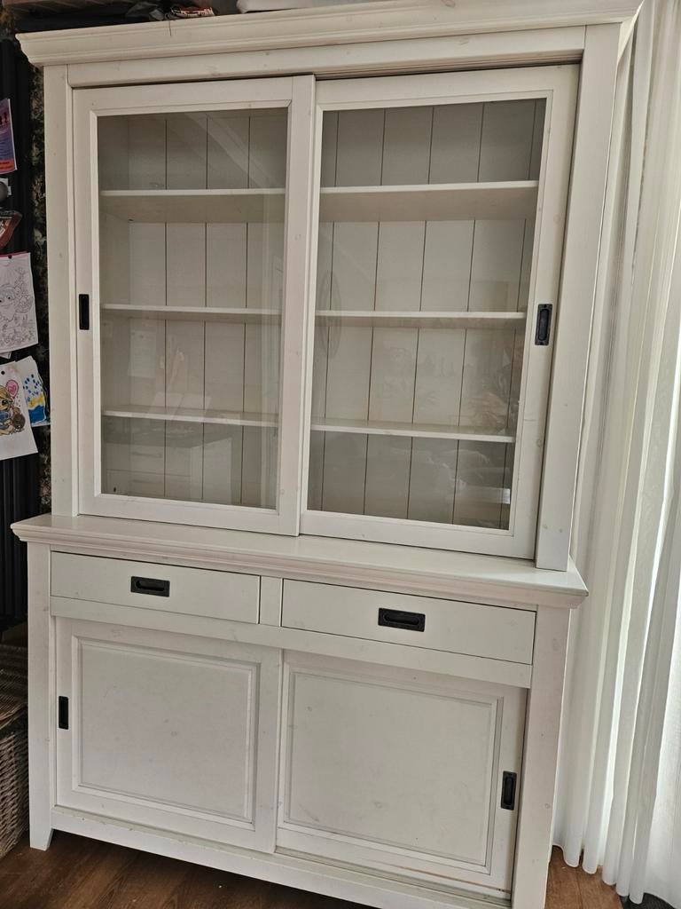 Witte buffetkast, Ophalen, Gebruikt, 100 tot 150 cm, 200 cm of meer