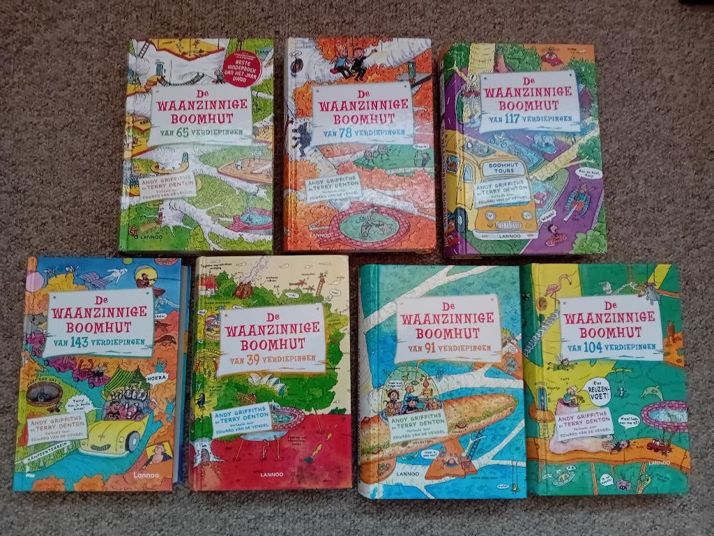 De waanzinnige boomhut 5x., Ophalen of Verzenden, Zo goed als nieuw, Fictie algemeen