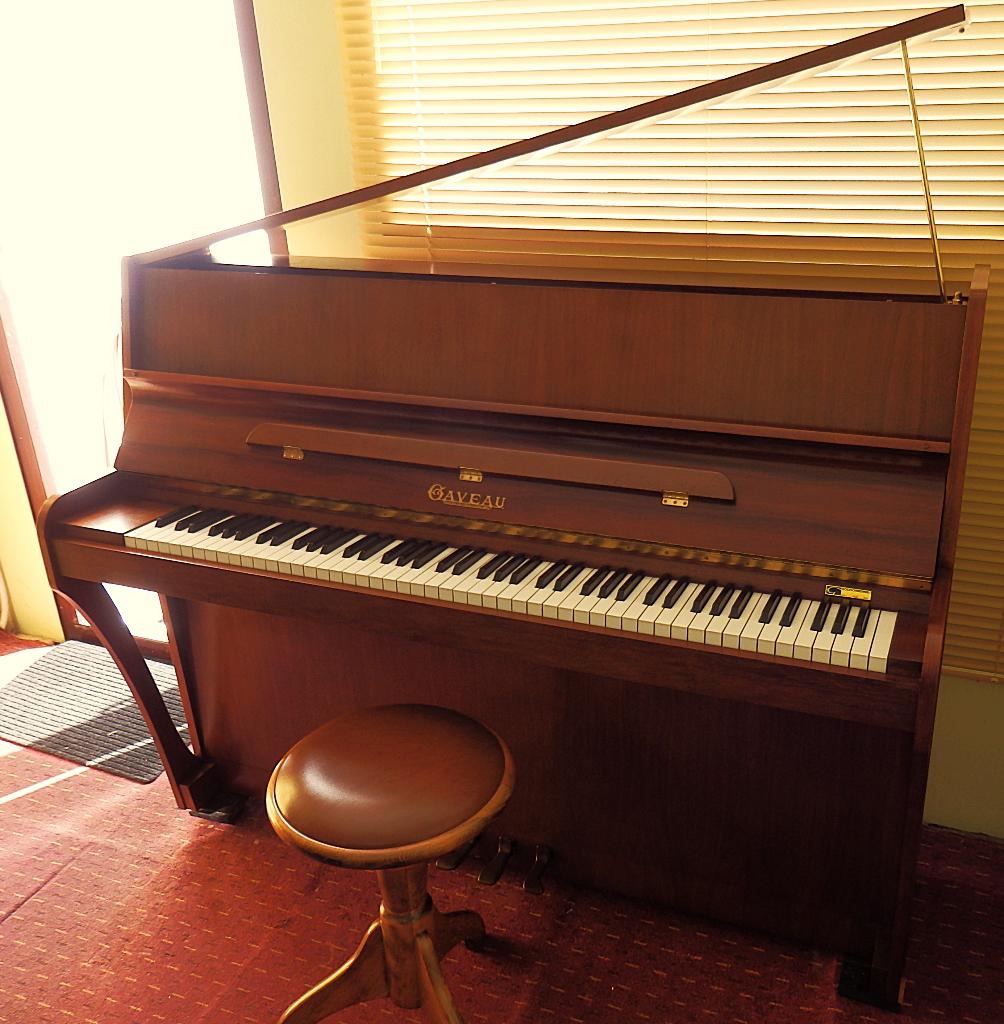 Gaveau (Schimmel) klasse piano met vleugelklep-transport kan, Muziek en Instrumenten, Piano's, Ophalen, Zo goed als nieuw, Bruin