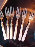 6 Italiaanse klassieke taartvorkjes, 14 cm, Ophalen of Verzenden