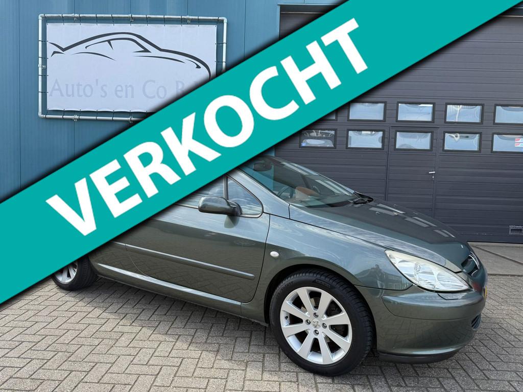 Peugeot 307 CC 2.0-16V Cabriolet Leder Clima Stoelverw 17" L, Voorwielaandrijving, Gebruikt, 4 cilinders, Cabriolet
