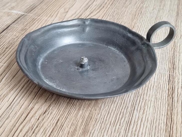 Mooie Vintage Blaker -- Kandelaar -- Kaarshouder van Tin, Antiek en Kunst, Antiek | Tin, Verzenden