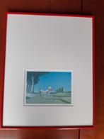 René Boin '90 - Golf tafereel ingelijst, Ophalen of Verzenden