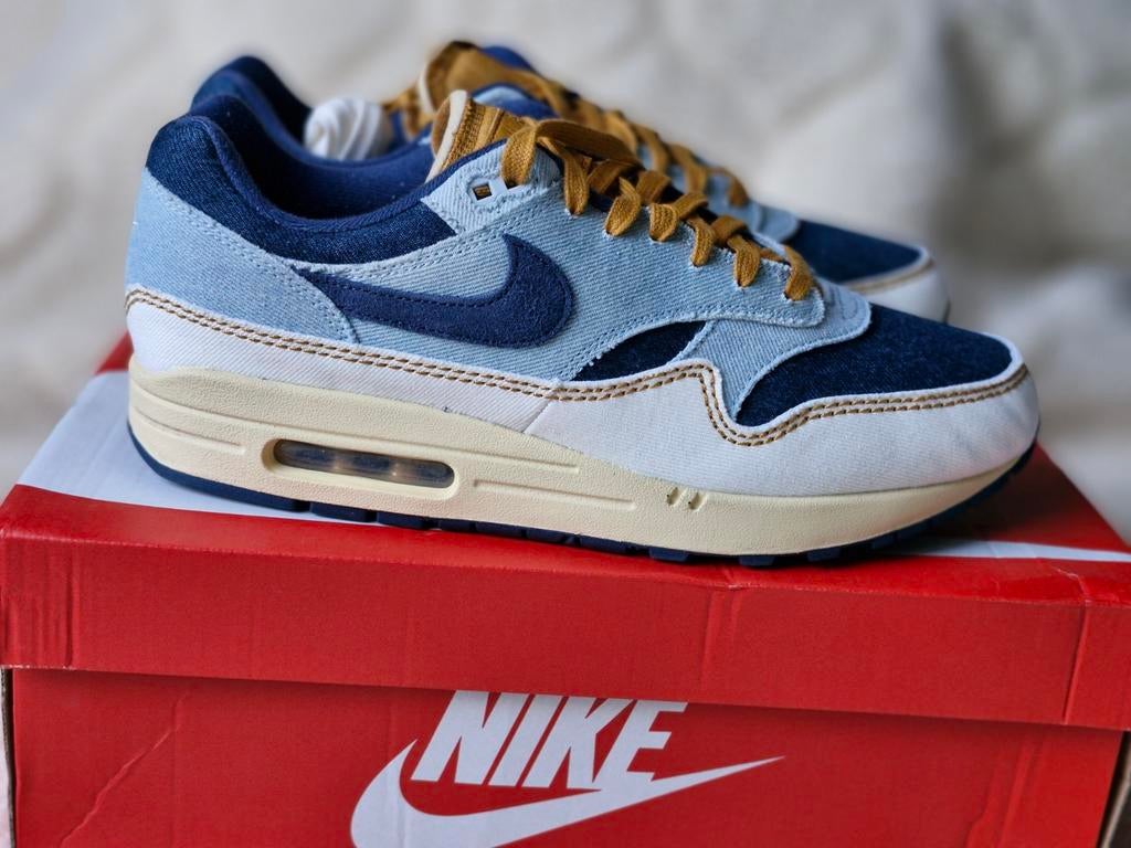Nike air max 1 Denim Aura 45, Kleding | Heren, Schoenen, Blauw, Nike, Ophalen of Verzenden, Sneakers of Gympen
