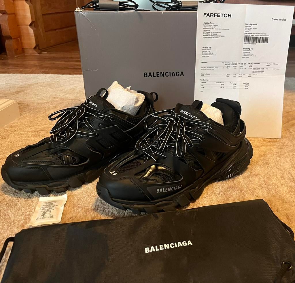 Balenciaga track 42 zwart, Ophalen of Verzenden, Zo goed als nieuw, Zwart