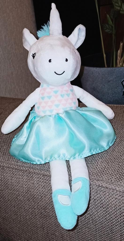 Evora eenhoorn ballerina knuffel pop., Kinderen en Baby's, Speelgoed | Knuffels en Pluche, Gebruikt, Overige typen, Ophalen of Verzenden