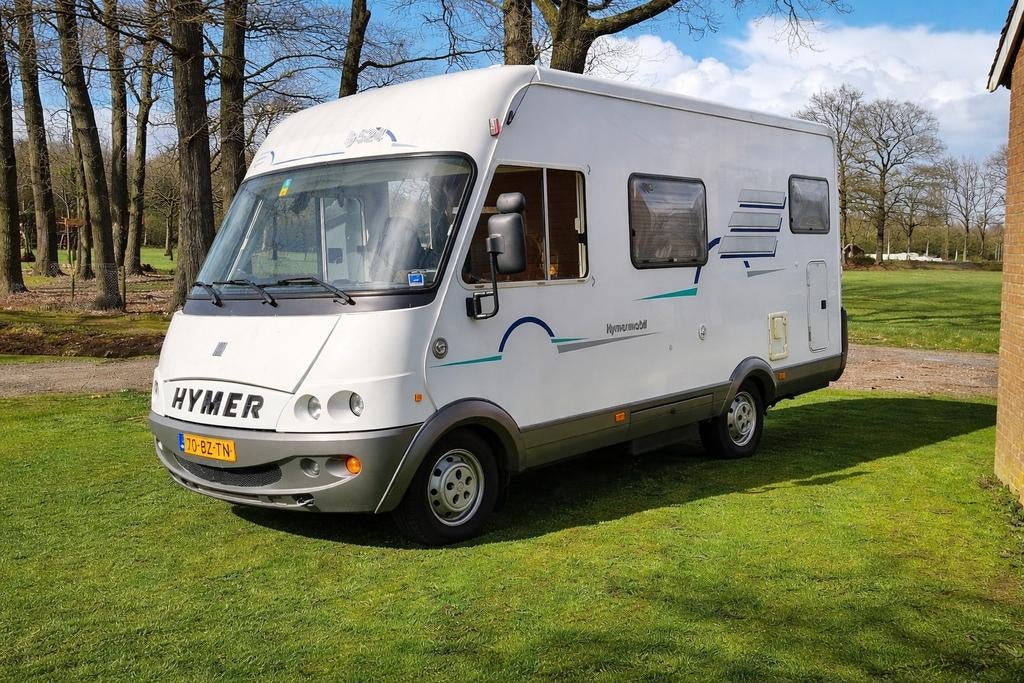 Te koop Hymer B524.          Km.stand 134405km, Buscamper of Camperbus, Ringverwarming, Luifel, Fiat
