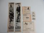 Reclame adv. uit kranten diversen brommers o.a. Rap Imperial, Ophalen of Verzenden, 1940 tot 1960, Nederland, Knipsel(s)