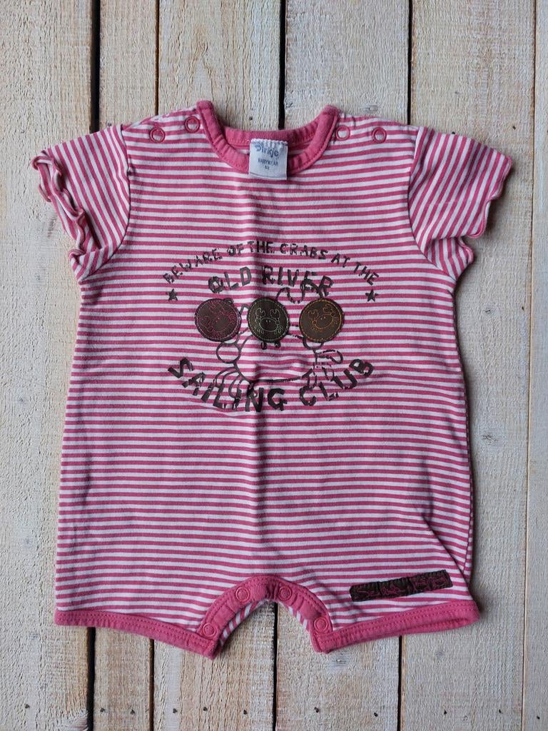 Dirkje gestreepte romper maat 62, Kinderen en Baby's, Babykleding | Maat 62, Dirkje, Zo goed als nieuw, Pakje, Verzenden