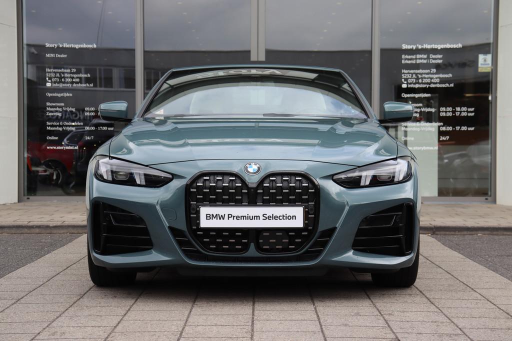 BMW 4 Serie Cabrio 420i High Executive M Sport Automaat / Ai, Auto's, BMW, 1998 cc, Gebruikt, 4 stoelen, Bedrijf
