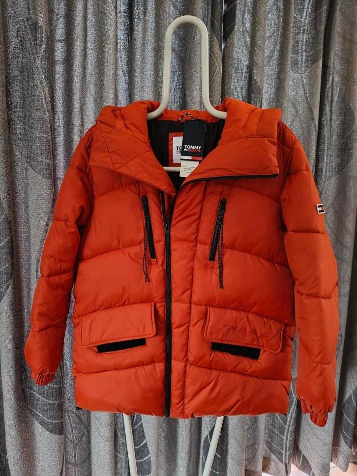 Tommy Jeans puffer jack winterjas orange spice maat XS nieuw, Kleding | Heren, Jassen | Winter, Nieuw, Maat 46 (S) of kleiner