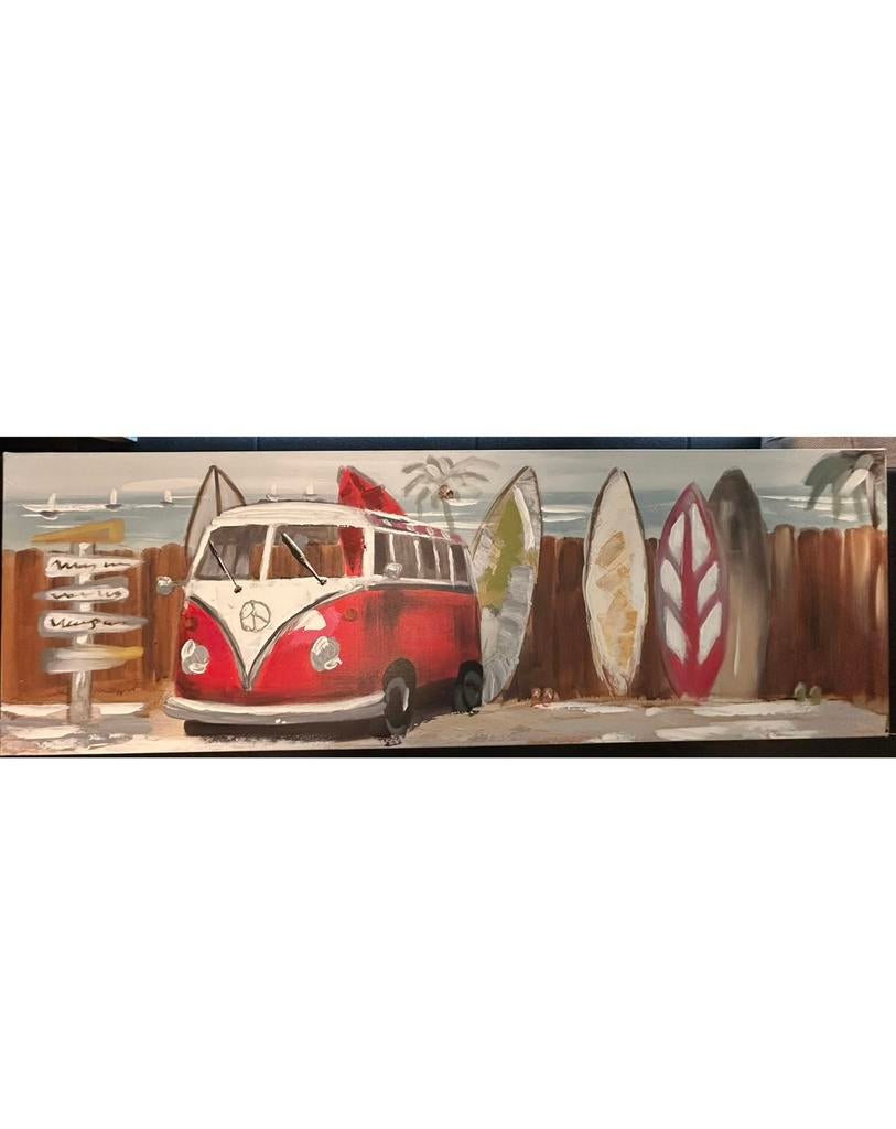 Schilderij Volkswagen busje, Ophalen
