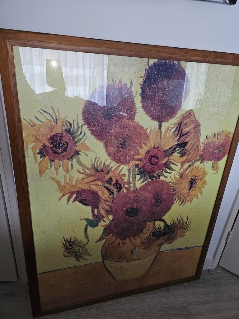 Van Gogh Zonnebloemen ong 1x1.30m!, Ophalen