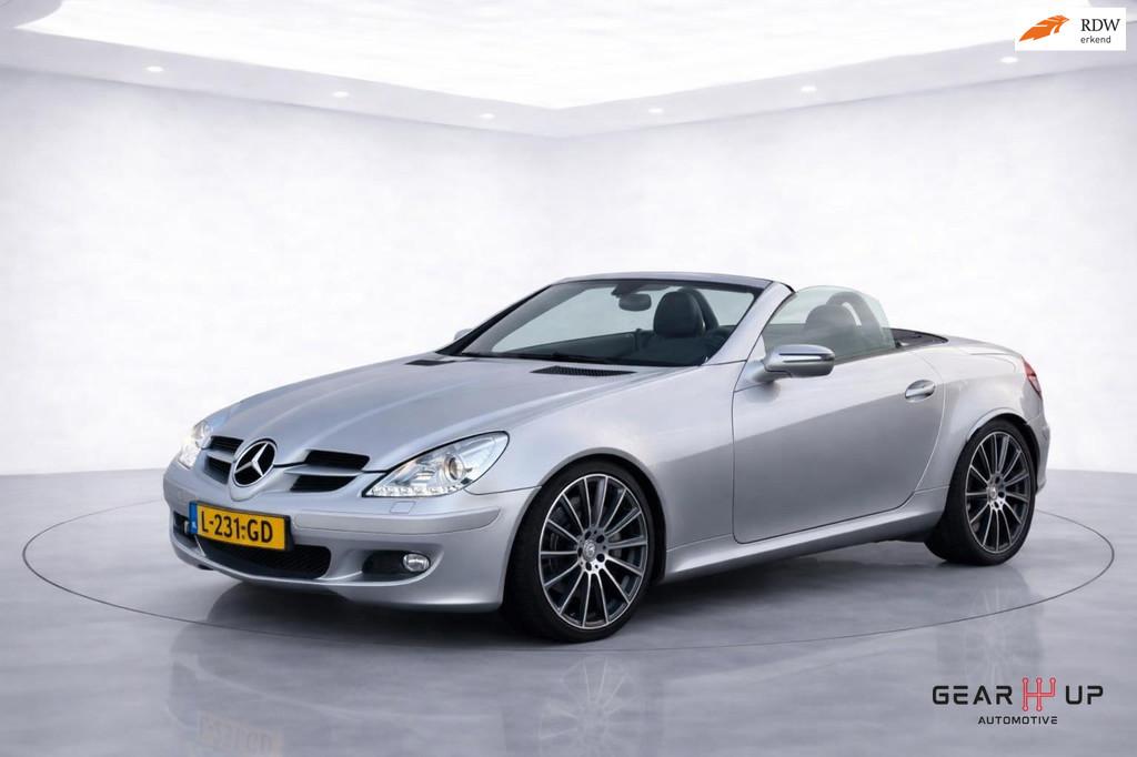 Mercedes-Benz SLK-klasse 350 V6|LEER|CRUISE|NAVI|AIRSCARF|, Auto's, Achterwielaandrijving, Cabriolet, 2 stoelen, Euro 4