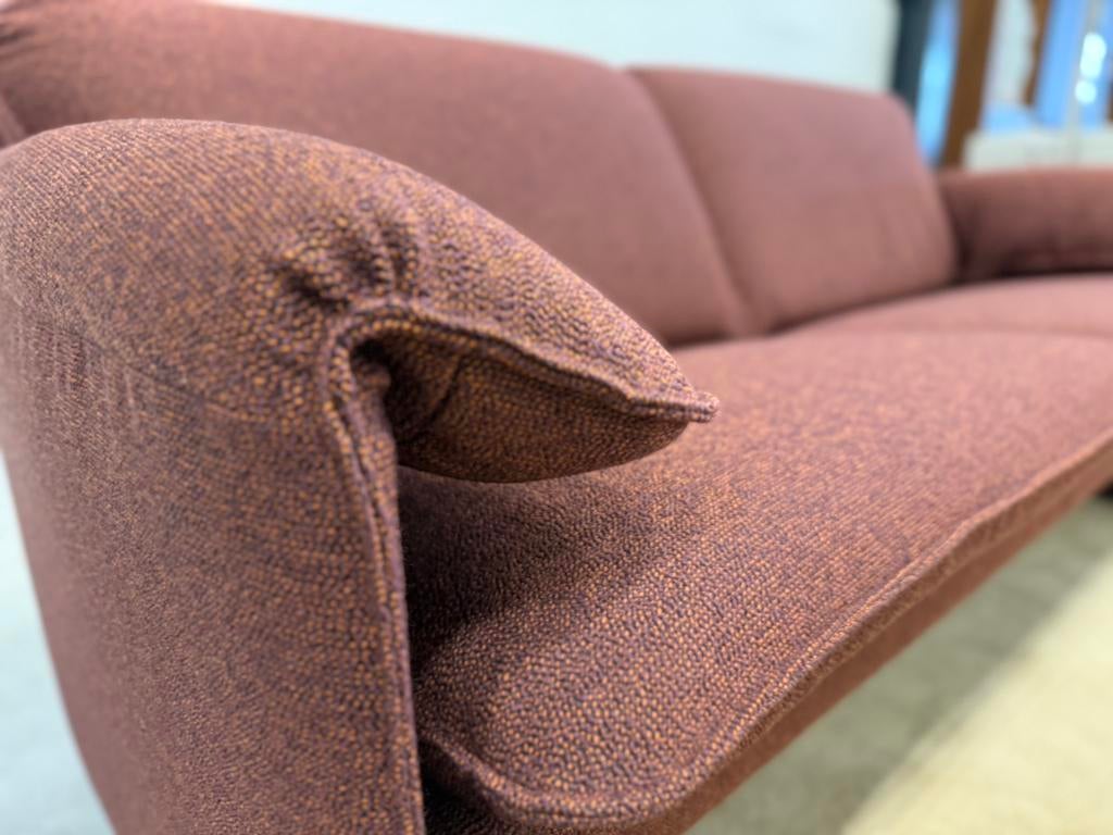 Nieuw Leolux Bora Bora Bank 2,5 zits Rood stof Design 176, Huis en Inrichting, 75 tot 100 cm, Ophalen of Verzenden, Rechte bank