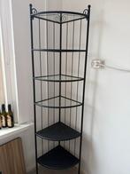 Hoekrek met glazen planken, Huis en Inrichting, Ophalen, Gebruikt