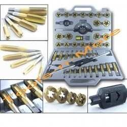 Tappen / Snijplaat set 45 delig - SAE Engelse of Metrisch, Niet ingevuld, Niet ingevuld, Nieuw, Ophalen of Verzenden