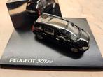 Norev Peugeot 307 SW Black 2002 1:43, Ophalen of Verzenden, Nieuw, Auto, Norev