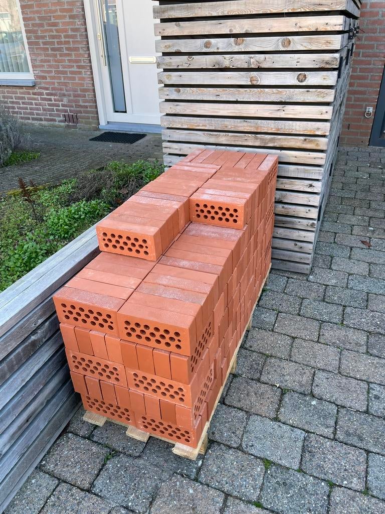 Partij nieuwe metselstenen, 248 stuks, Doe-het-zelf en Verbouw, Metselstenen, Ophalen, Nieuw, Bakstenen