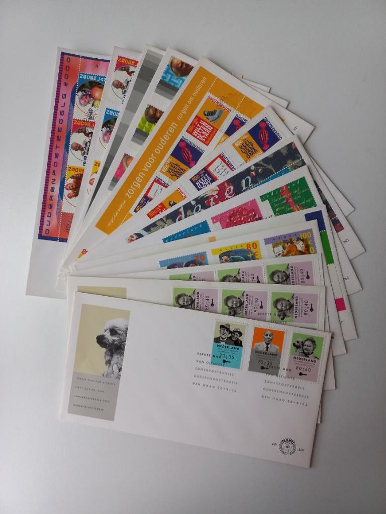FDC'S ouderenzegels, Postzegels en Munten, Postzegels | Eerstedagenveloppen, Ophalen of Verzenden, Onbeschreven, Nederland
