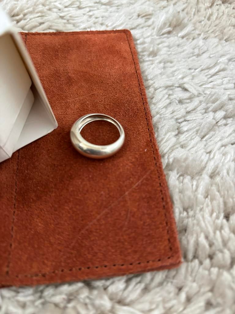 Zilveren pink ring Aynur Abbott Jewelry maat 16, Sieraden, Tassen en Uiterlijk, Ringen, Gebruikt, Ophalen of Verzenden, Kleiner dan 17