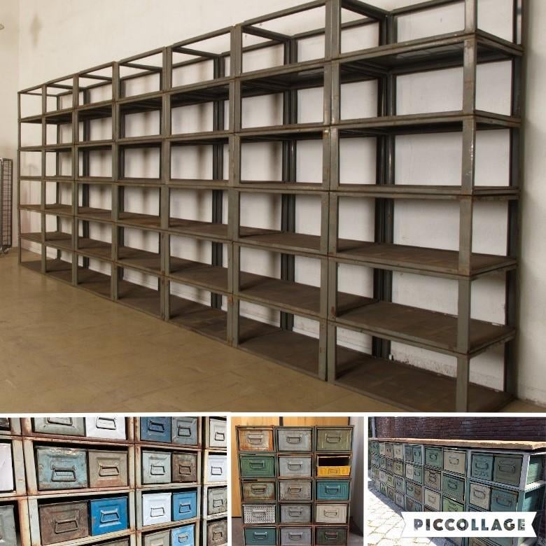 Modulaire Stelling Kast Rek Wandkast naar wens €10 p/s SALE, Gebruikt, Verzenden, Minder dan 100 cm, Metaal