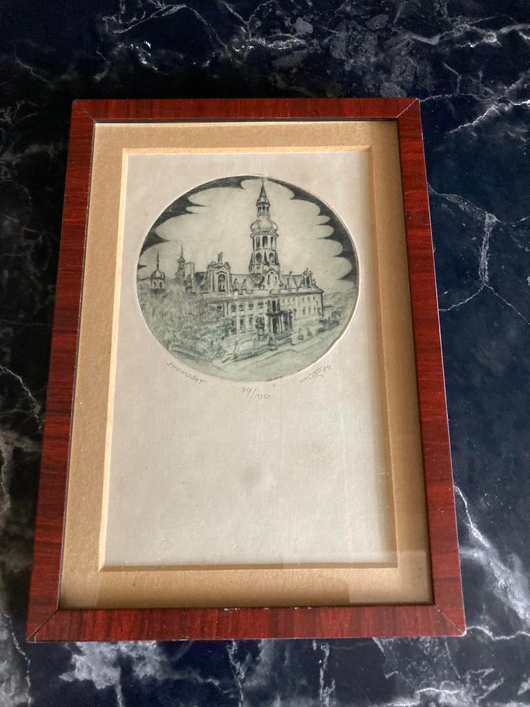 Mooi klein schilderijtje, Ophalen, Zo goed als nieuw, Minder dan 50 cm, Schilderij