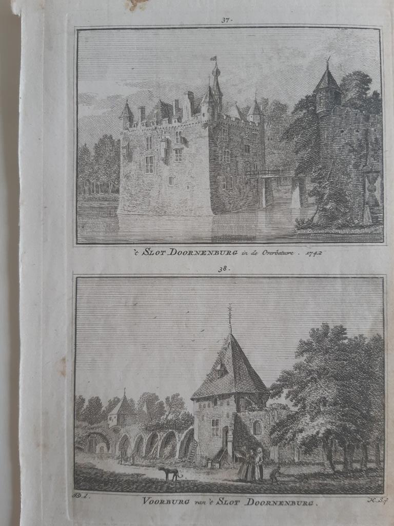 A37-38/ Slot Doornenburg met Voorburg bij Bemmel Overbetuwe, Ophalen of Verzenden