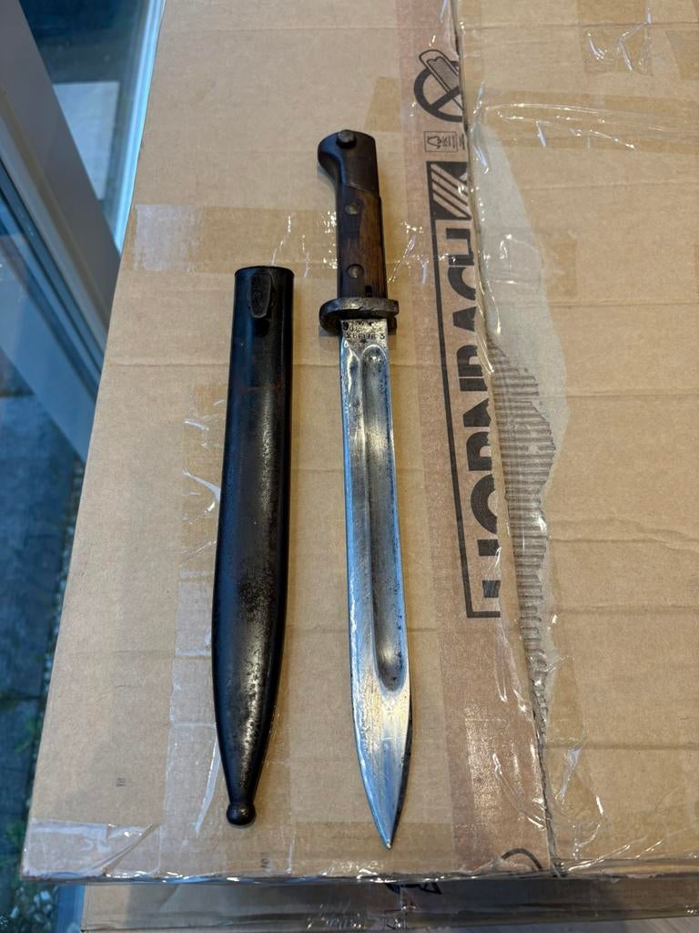 Poolse bajonet wz.24, Ophalen of Verzenden, Mes of Dolk