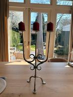 Super leuke en mooie degelijke kandelaars van smeedijzer, Antiek en Kunst, Ophalen, Overige materialen