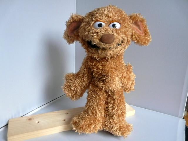 Sesamstraat # Handpop Tommie en Grover - fotos, Ophalen of Verzenden, Zo goed als nieuw, Overige typen