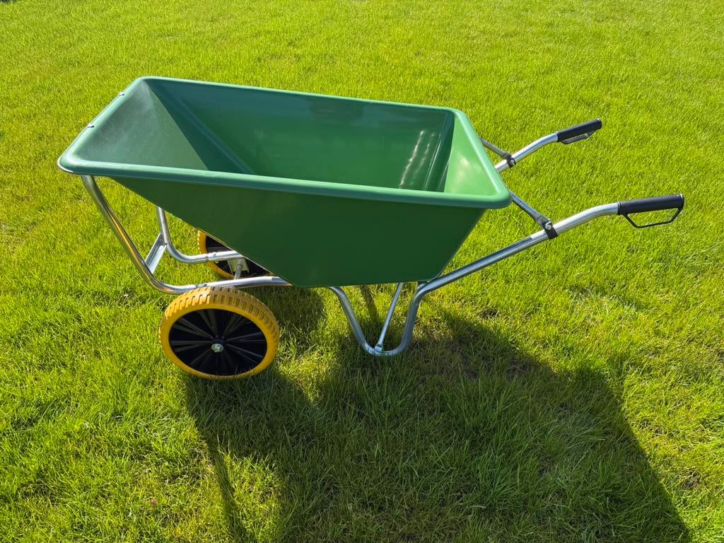 Kruiwagen 160 liter tweewielig anti lek banden, Ophalen, Zo goed als nieuw, Tweewielig